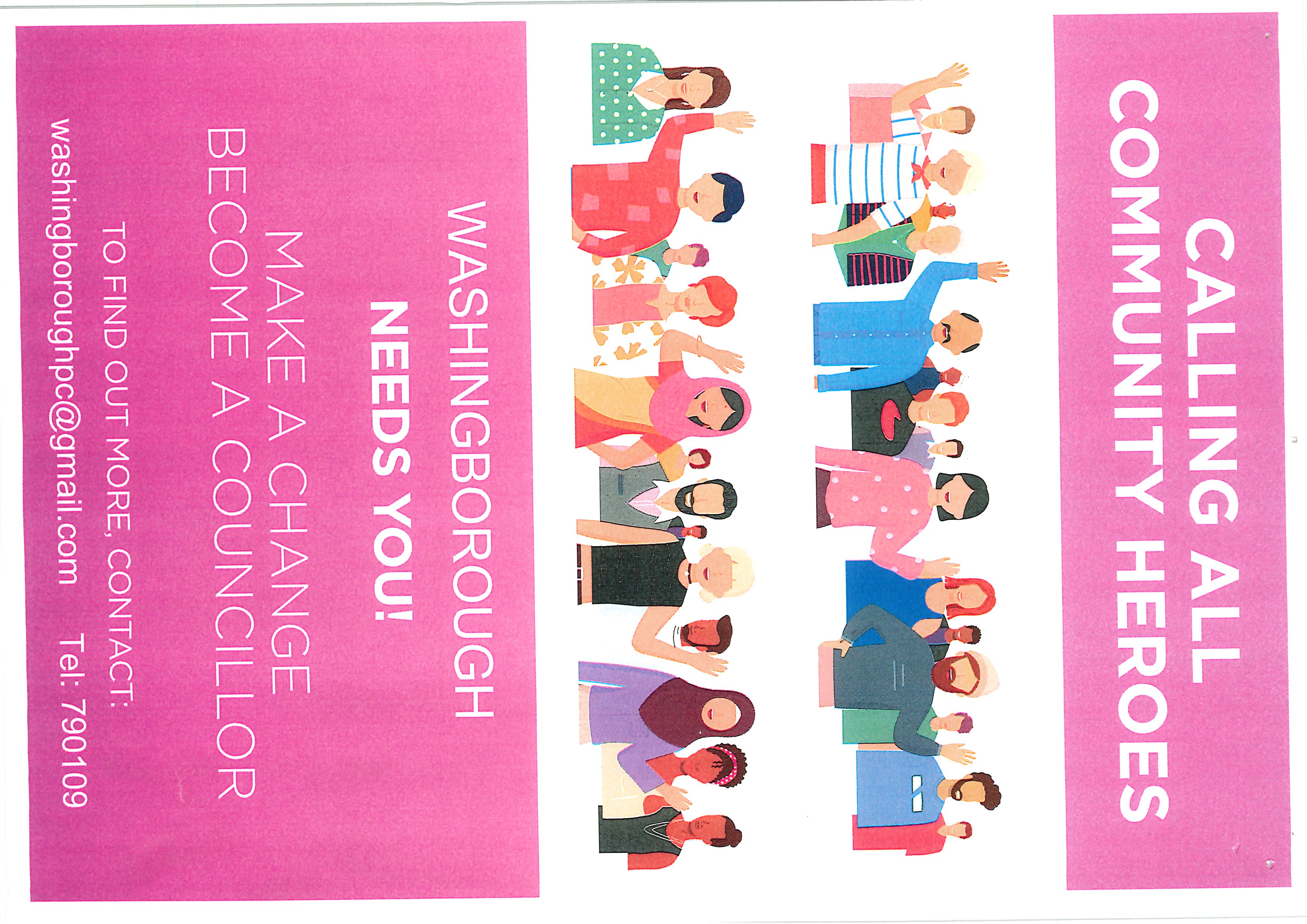 Calling all community heroes poster