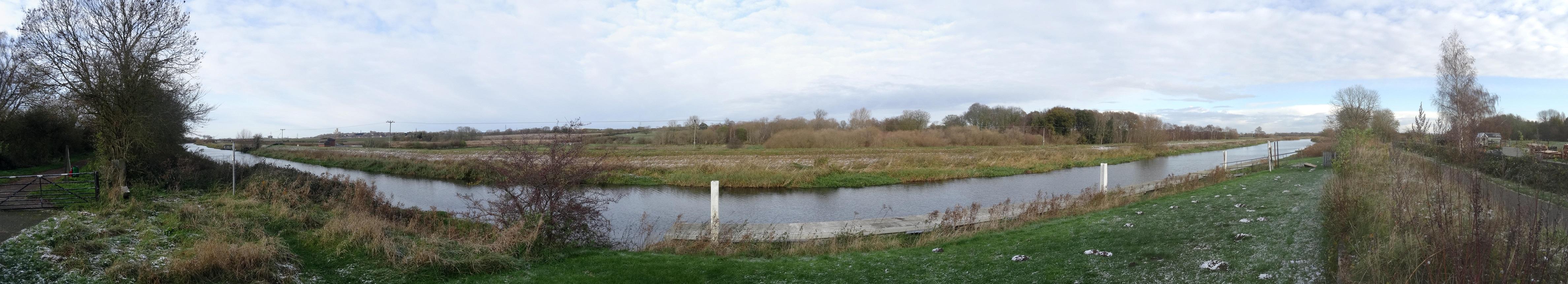 Panorama of the River Witham from the old Railway Station
