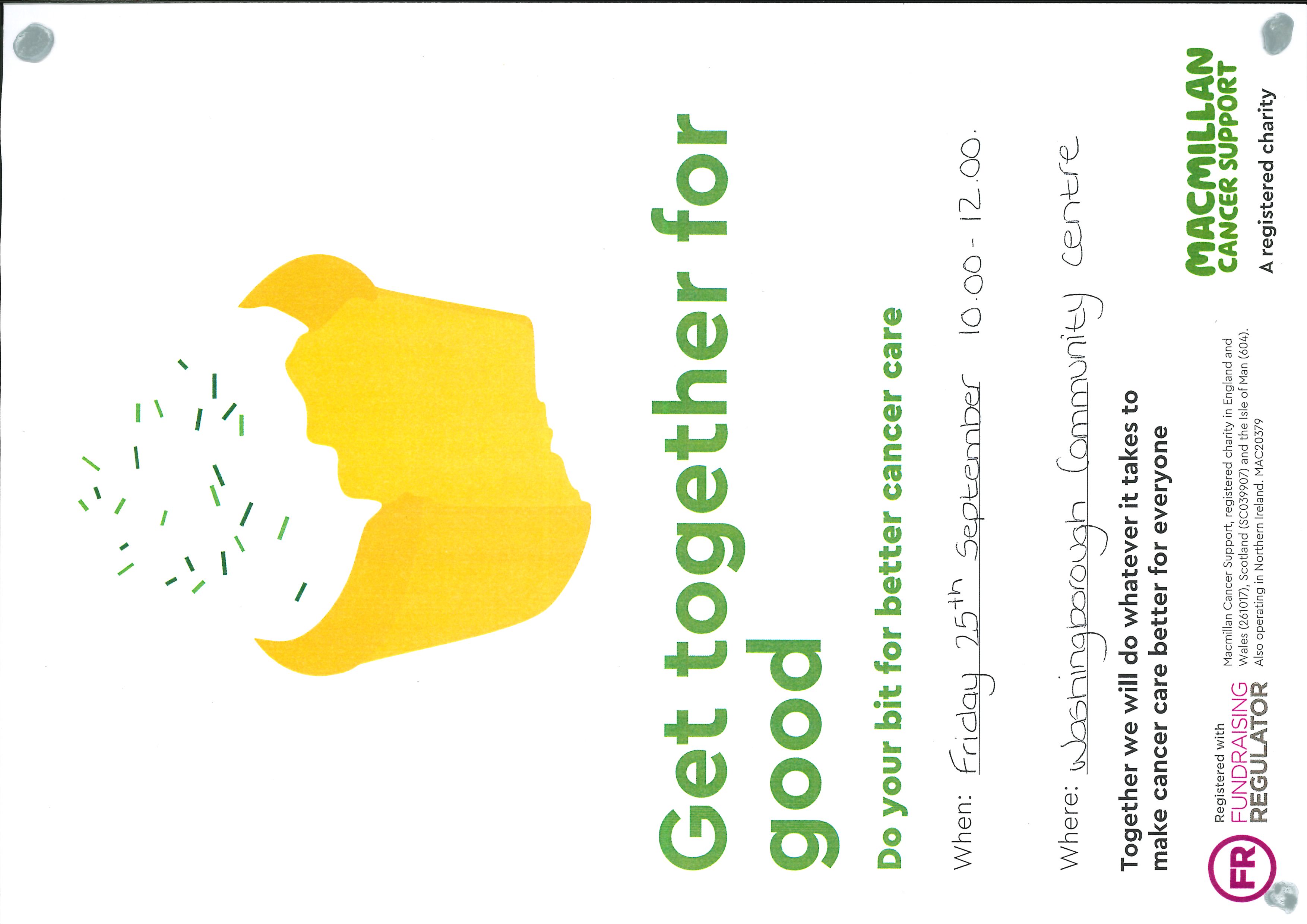 Macmillan cancer support poster